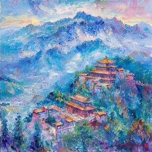 黄鹤楼油画