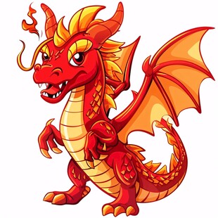 q版龙卡通龙造型
