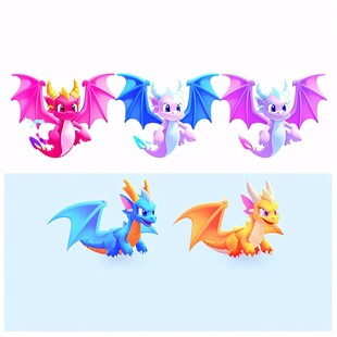 q版龙卡通龙造型