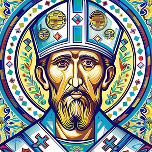 古罗马祭司头像