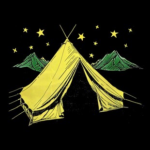 手绘帐篷