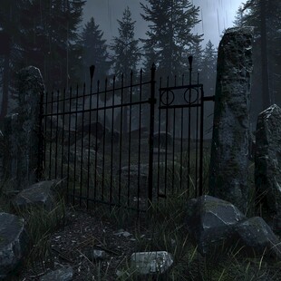 森系场景萧条场景