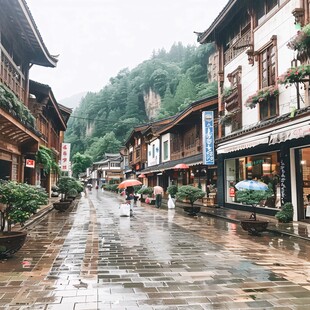 苗家山寨街景