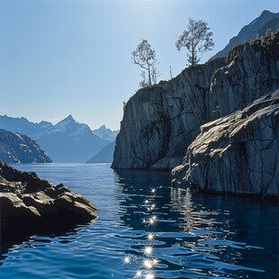 宁静的峡湾