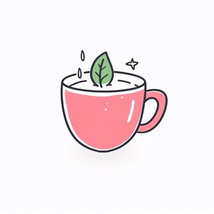 插画奶茶