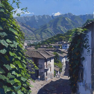 小镇风景画