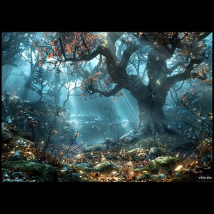 梦幻森林立体画