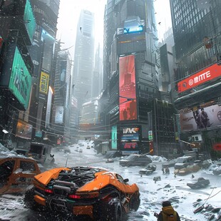 世界末日混乱场景