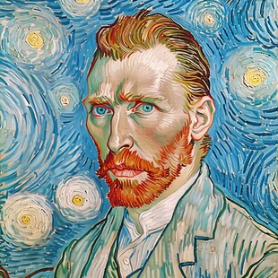 没有耳朵的梵高自画像