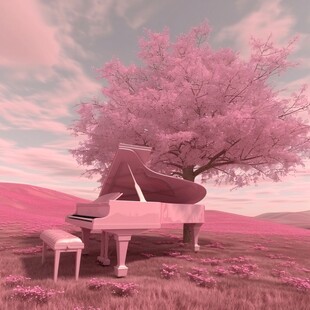 粉色钢琴