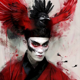 十二相面具喜鹊