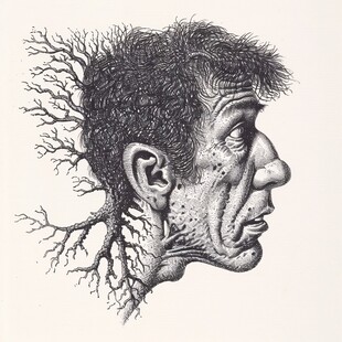 具象形态版画木版画