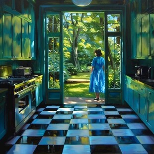 厨房油画
