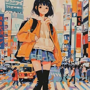 日系少女插画