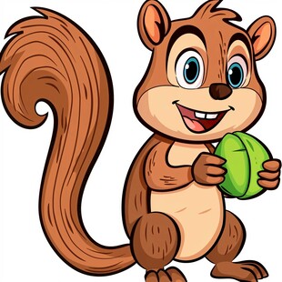 卡通松鼠图片大全
