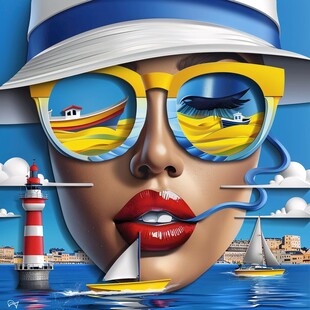 夸张风人物插画