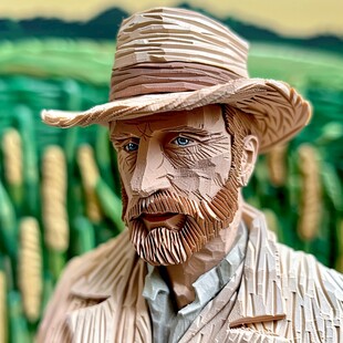 农民头像雕塑
