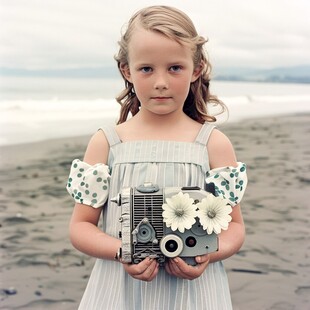 小女孩的海洋梦境