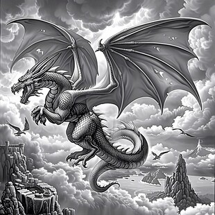 插图漫画龙q版手绘图