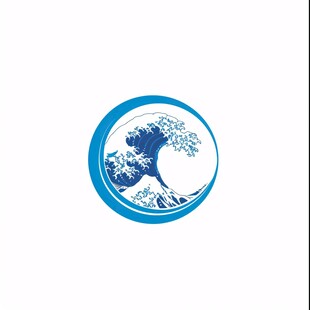 日式海浪logo