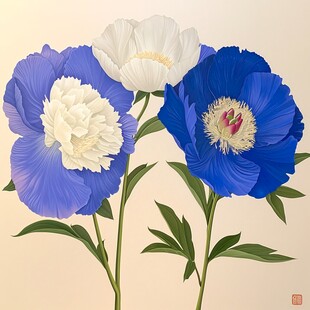 银莲花插画