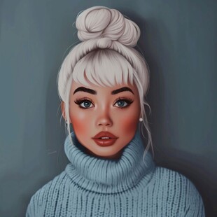 写实人物插画