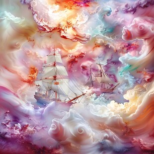 乘风破浪包装插画