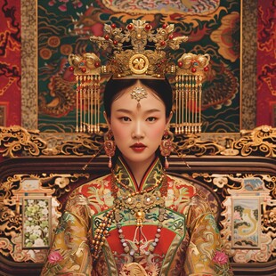 蒙古王妃头饰