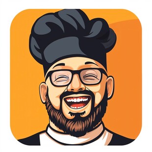 开心男厨师头像