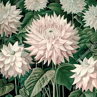 大丽花插画