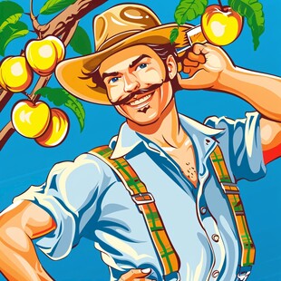 开心年轻果农头像