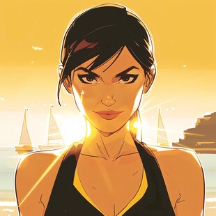 个人原创插画运动员