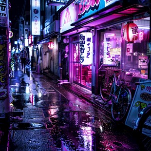 夜景梅雨季