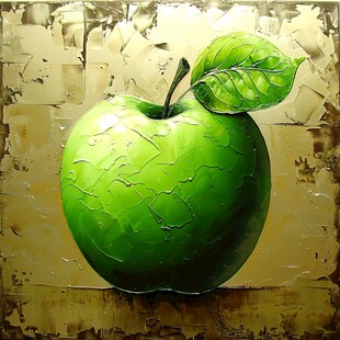 艺术化青苹果