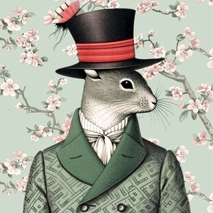 服装动物插画图案