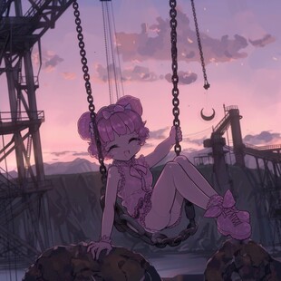 粉色头发少女