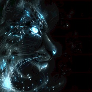 动物创意炫光效果