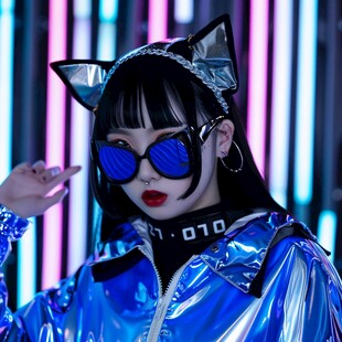 赛博朋克风格打扮