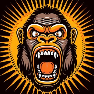 猩猩头像设计