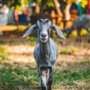 呆萌的小山羊