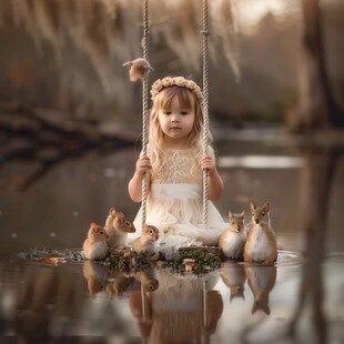 唯美浪漫小女孩