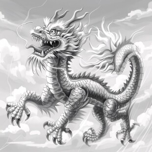龙年插画手绘