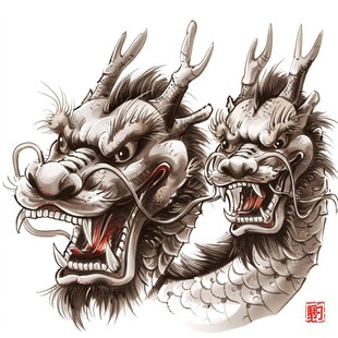 龙年插画手绘