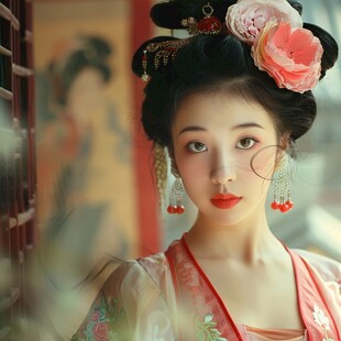 汉服拍照化妆