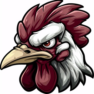 卡通鸡头logo