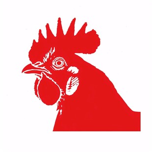 版画鸡logo