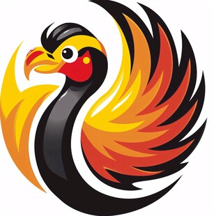 卡通凤凰logo
