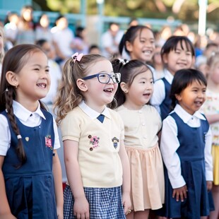 幼儿园毕业典礼拍照