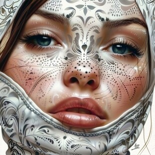 维吾尔美女插画