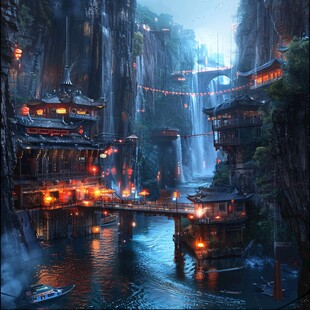 古风场景概念图